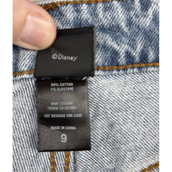 DISNEY Bambi Thumper Jeans High Rise Mom Stretch 29 Denim Womens Size 9 - Picture 5 of 13